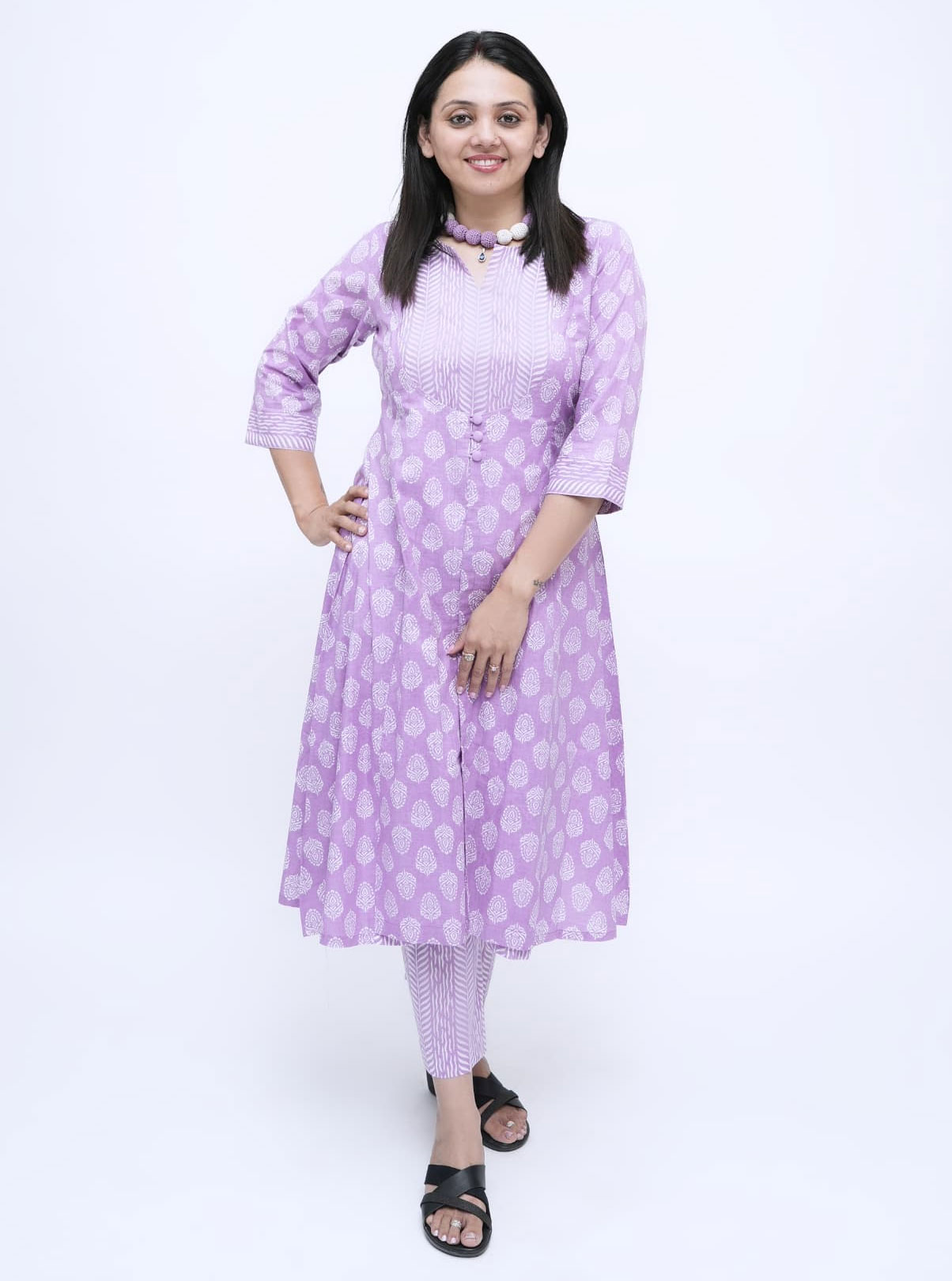 Lavender Bliss Cotton Kurta Set Lavender Bliss Cotton Kurta Set